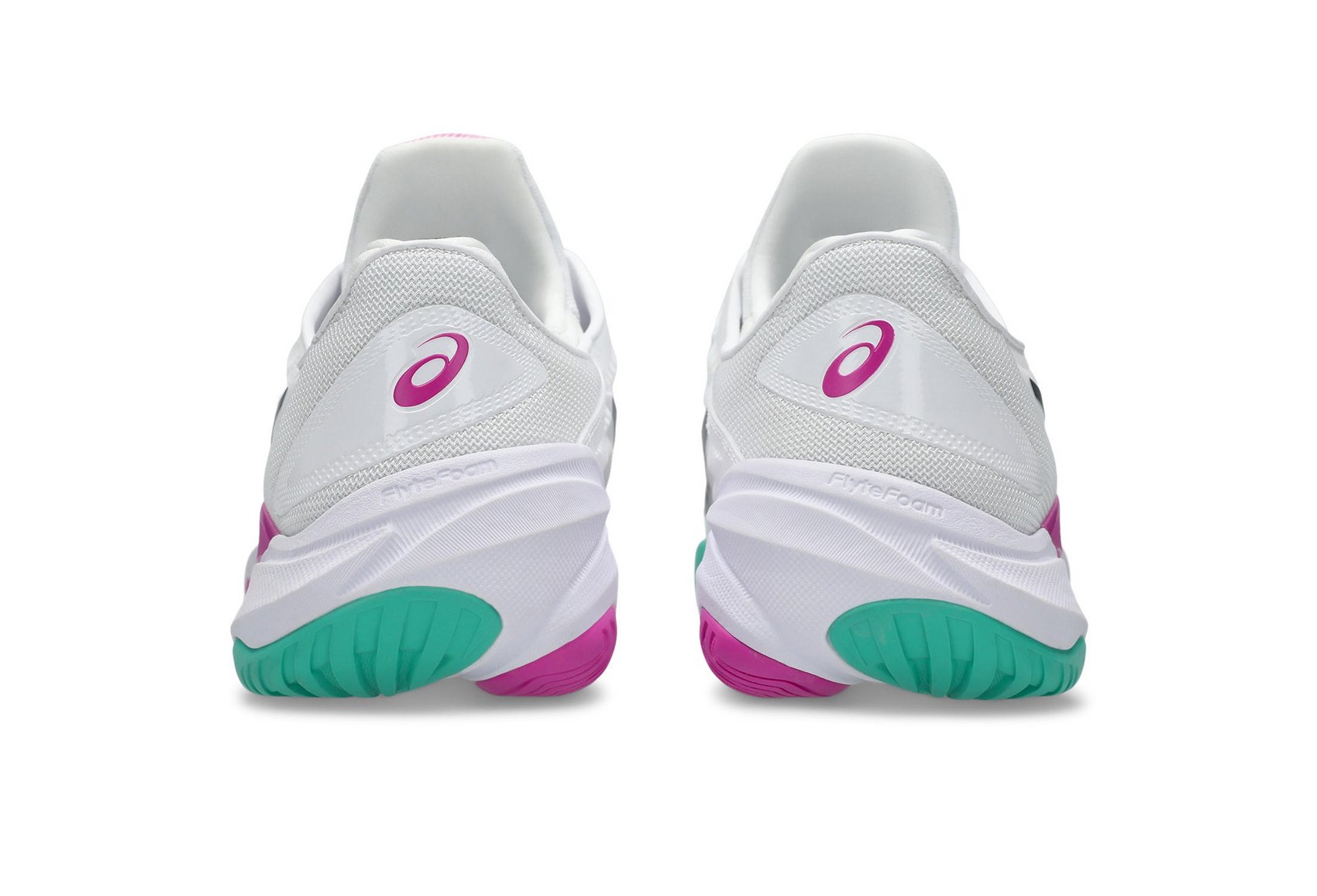 Asics Men's COURT FF 3 Tennis Shoes in White/Digital Sakura