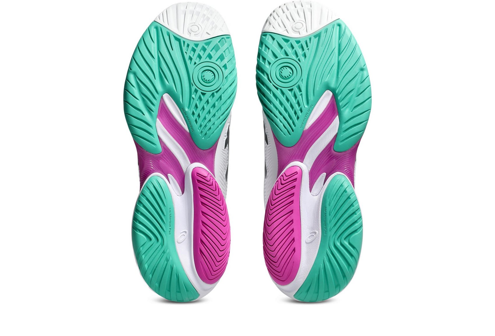 Asics Men's COURT FF 3 Tennis Shoes in White/Digital Sakura