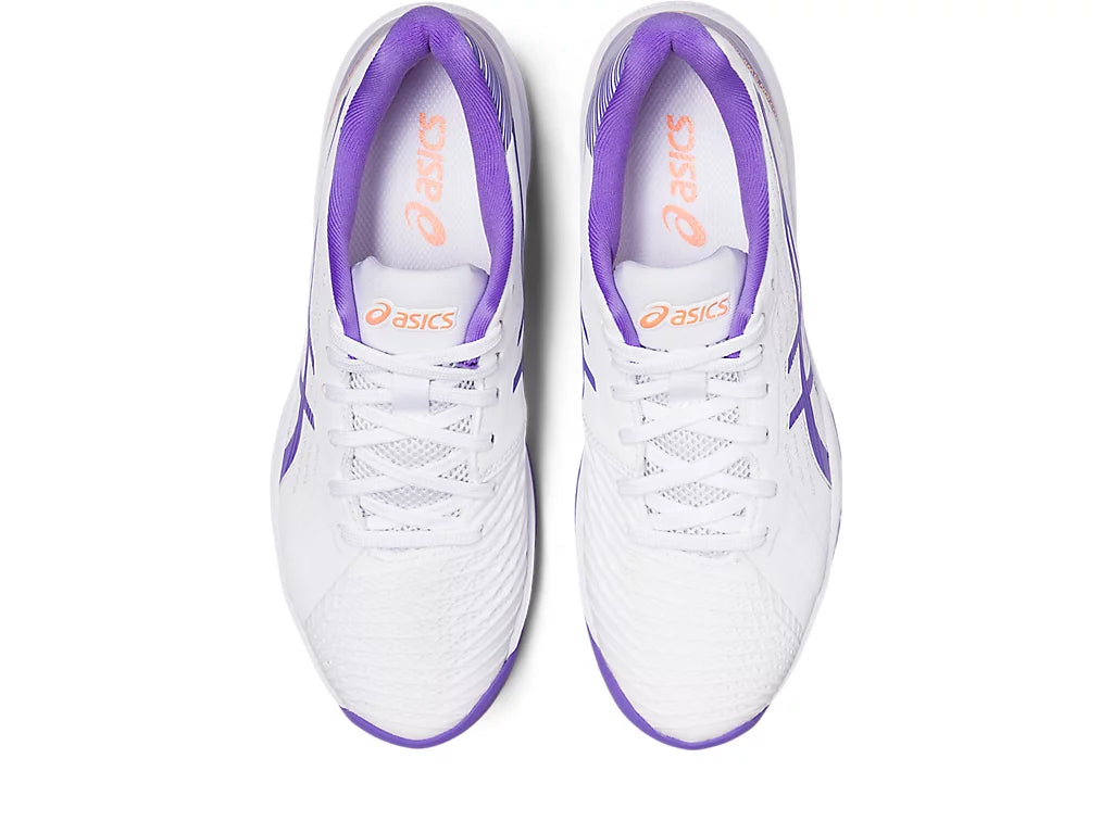 Asics Women's SOLUTION SWIFT FF Tennis Shoes in White/Amethyst