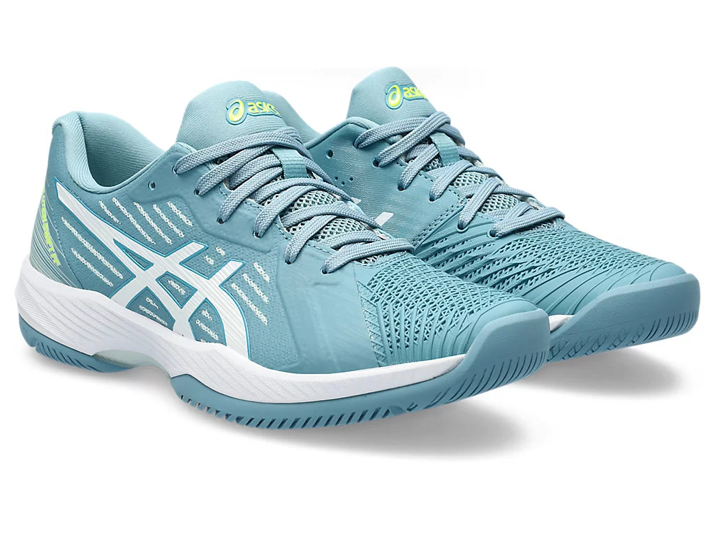 Asics Women's SOLUTION SWIFT FF Tennis Shoes in Gris Blue/White