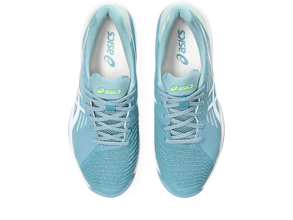 Asics Women's SOLUTION SWIFT FF Tennis Shoes in Gris Blue/White