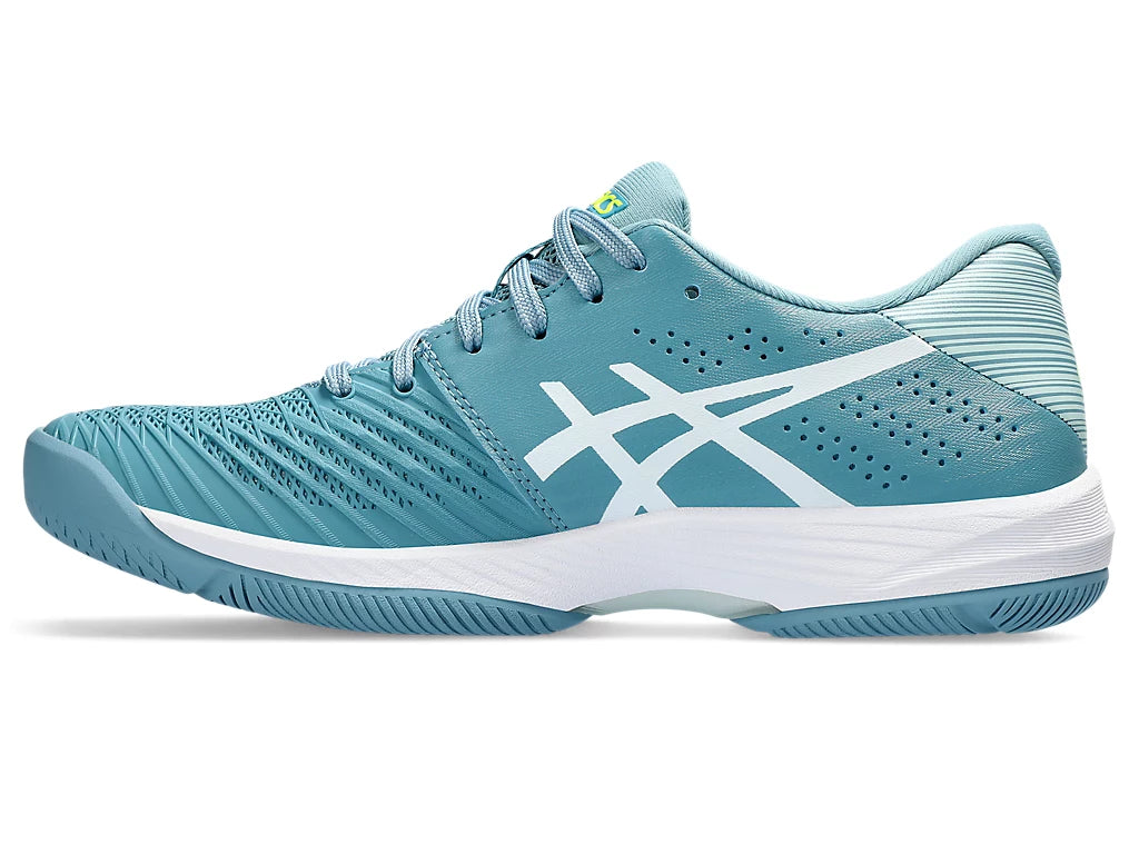 Asics Women's SOLUTION SWIFT FF Tennis Shoes in Gris Blue/White