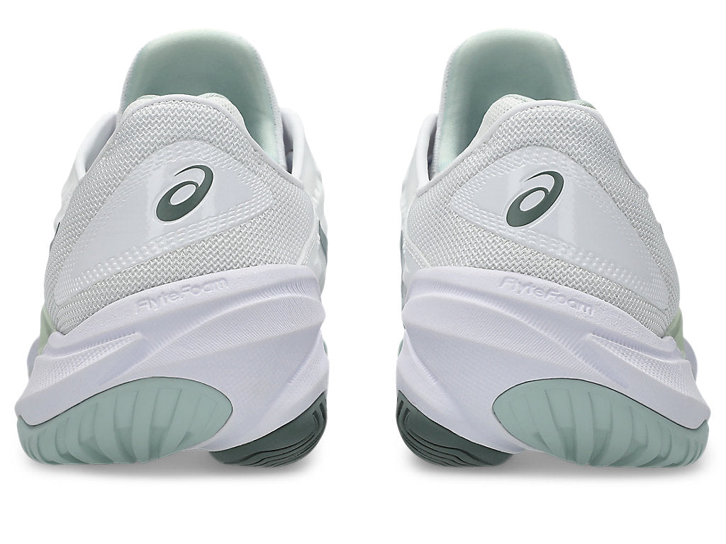 Asics Women's COURT FF 3 Tennis Shoes in White/Lichen Rock
