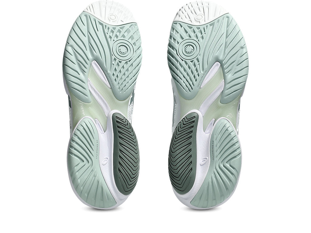 Asics Women's COURT FF 3 Tennis Shoes in White/Lichen Rock