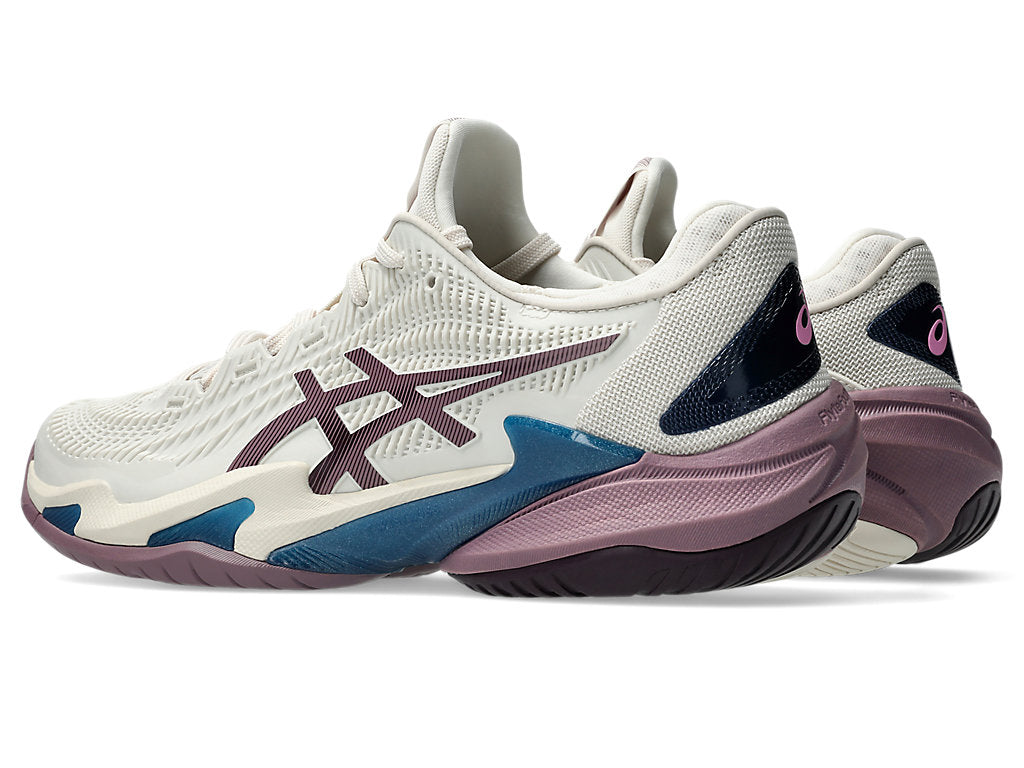 Asics Women's COURT FF 3 Tennis Shoes in Soft Oat/Dusty Mauve