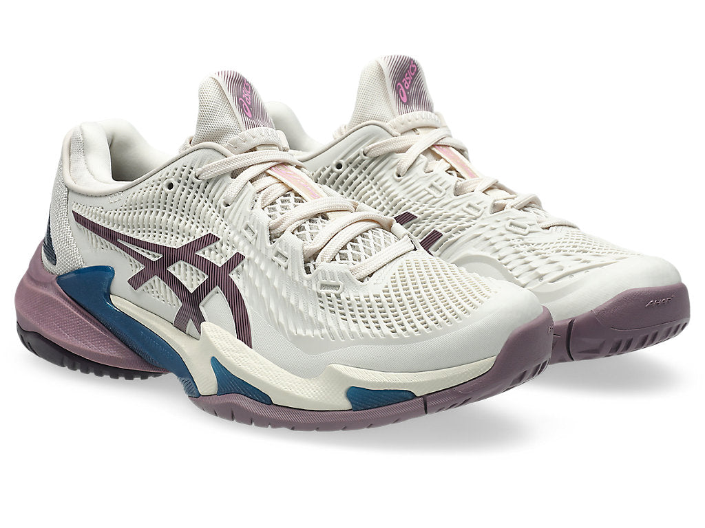 Asics Women's COURT FF 3 Tennis Shoes in Soft Oat/Dusty Mauve