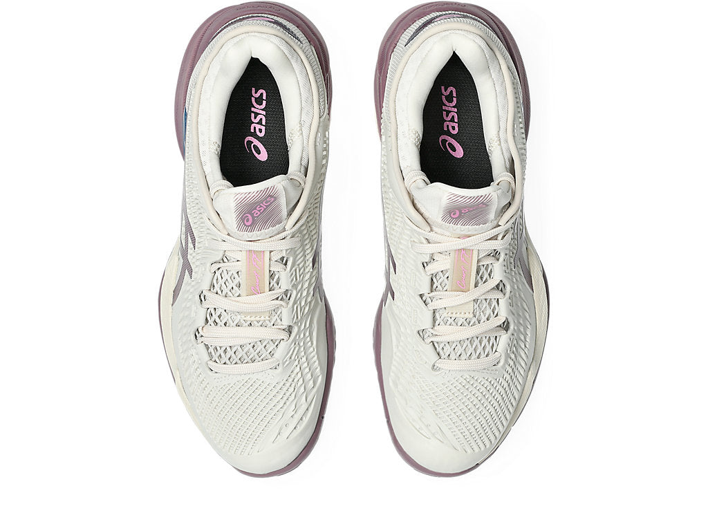 Asics Women's COURT FF 3 Tennis Shoes in Soft Oat/Dusty Mauve