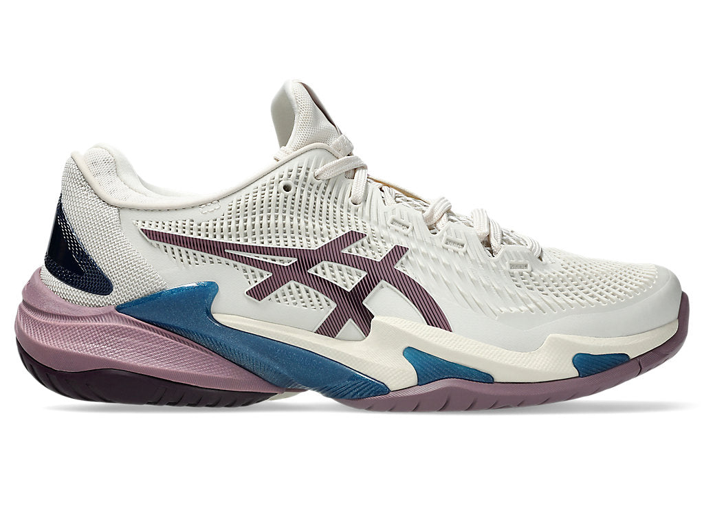 Asics Women's COURT FF 3 Tennis Shoes in Soft Oat/Dusty Mauve