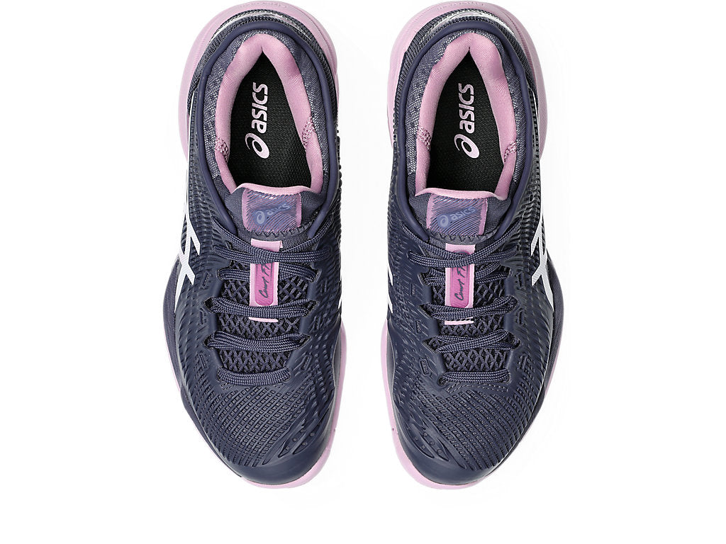 Asics Women's COURT FF 3 Tennis Shoes in Indigo Fog/White