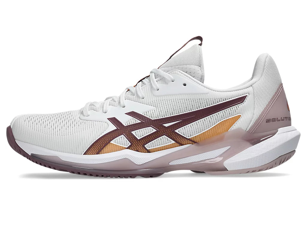 Asics Women's Solution Speed FF 3 Tennis Shoes in White/Dusty Mauve