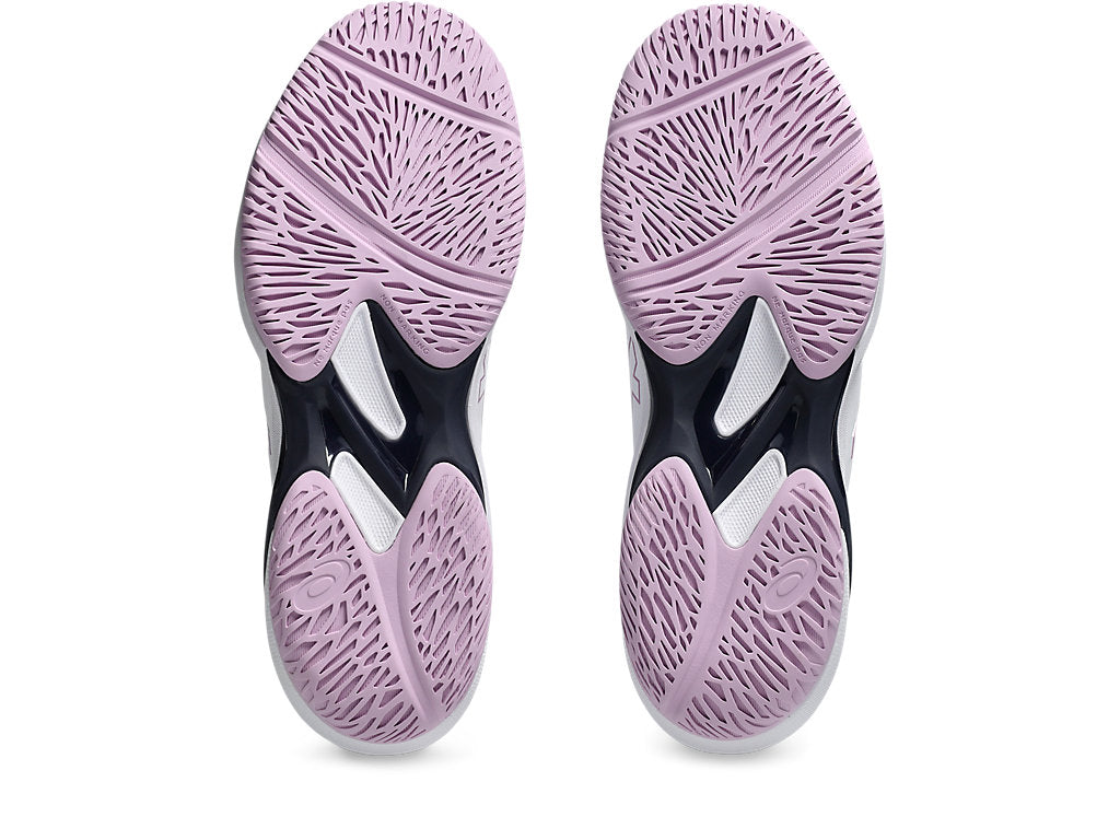 Asics Women's SOLUTION SWIFT FF 2 Tennis Shoes in White/Ube