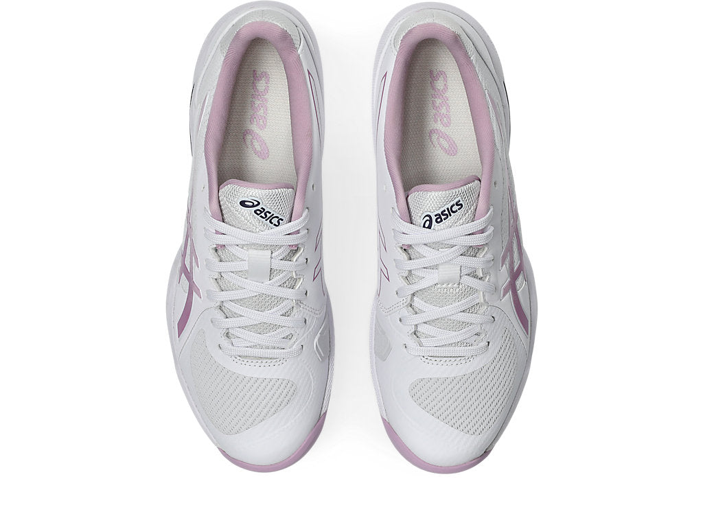 Asics Women's SOLUTION SWIFT FF 2 Tennis Shoes in White/Ube