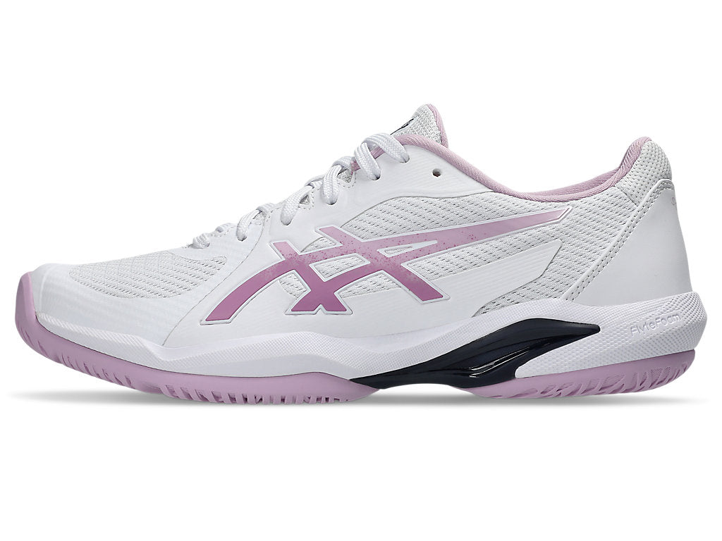 Asics Women's SOLUTION SWIFT FF 2 Tennis Shoes in White/Ube