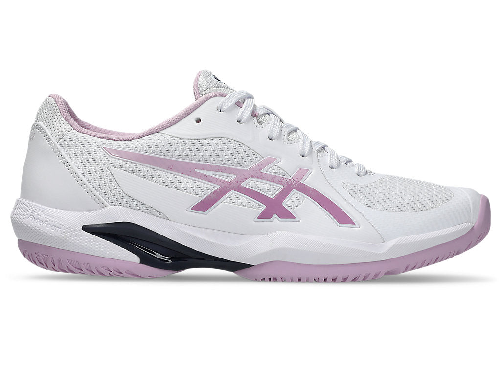 Asics Women's SOLUTION SWIFT FF 2 Tennis Shoes in White/Ube