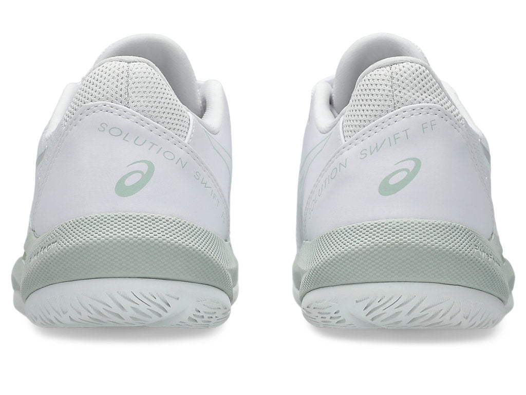 Asics Women's SOLUTION SWIFT FF 2 Tennis Shoes in White/Lichen Rock