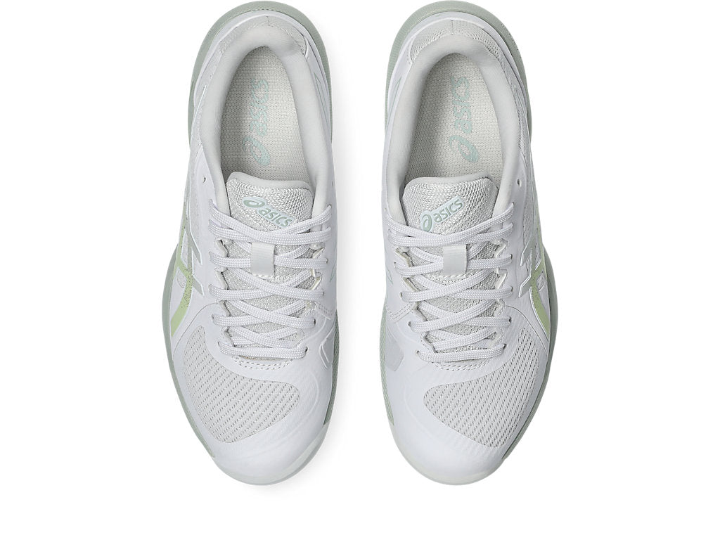 Asics Women's SOLUTION SWIFT FF 2 Tennis Shoes in White/Lichen Rock