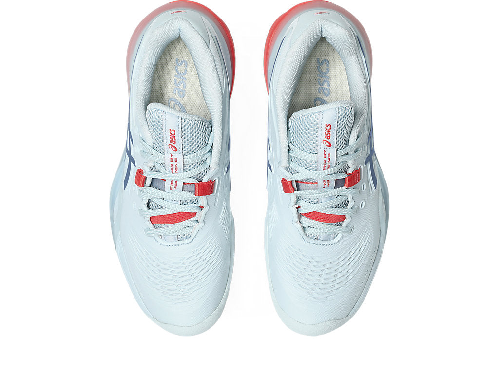 Asics Women's GEL-RESOLUTION X CLAY Tennis Shoes in Sky/Grey Blue