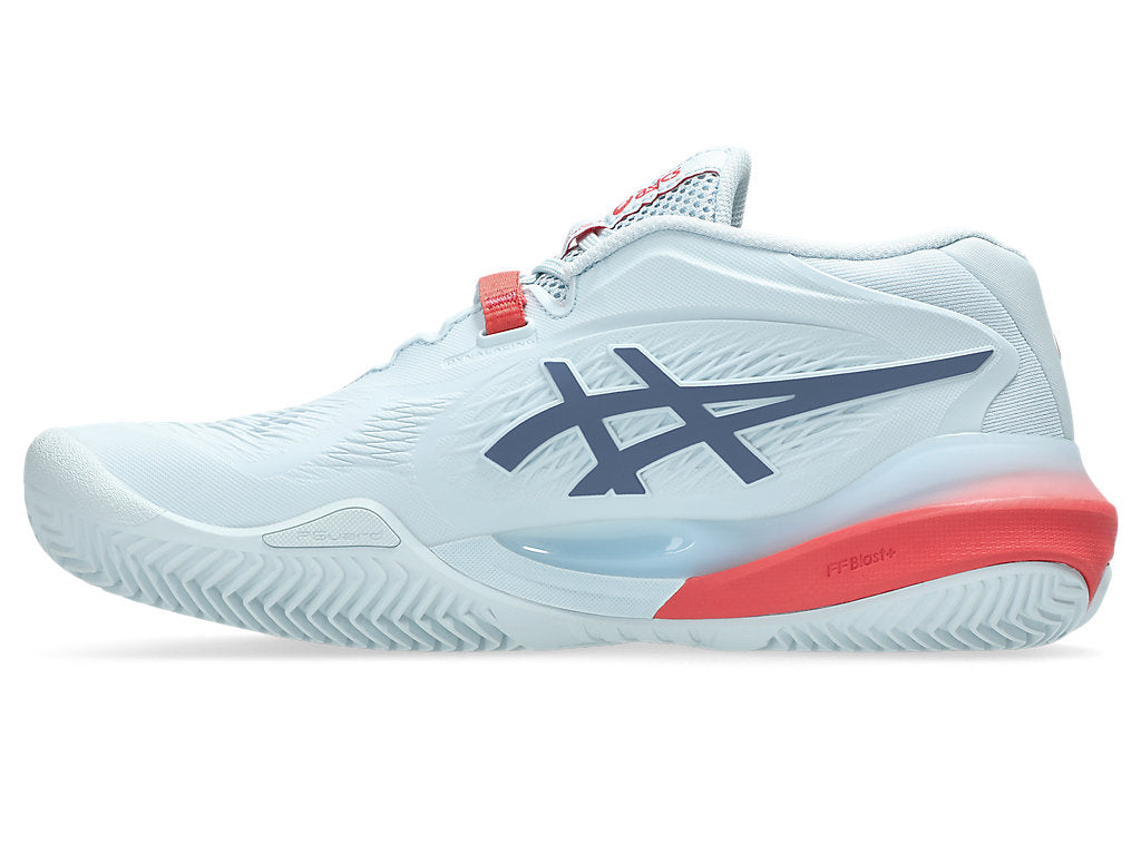 Asics Women's GEL-RESOLUTION X CLAY Tennis Shoes in Sky/Grey Blue