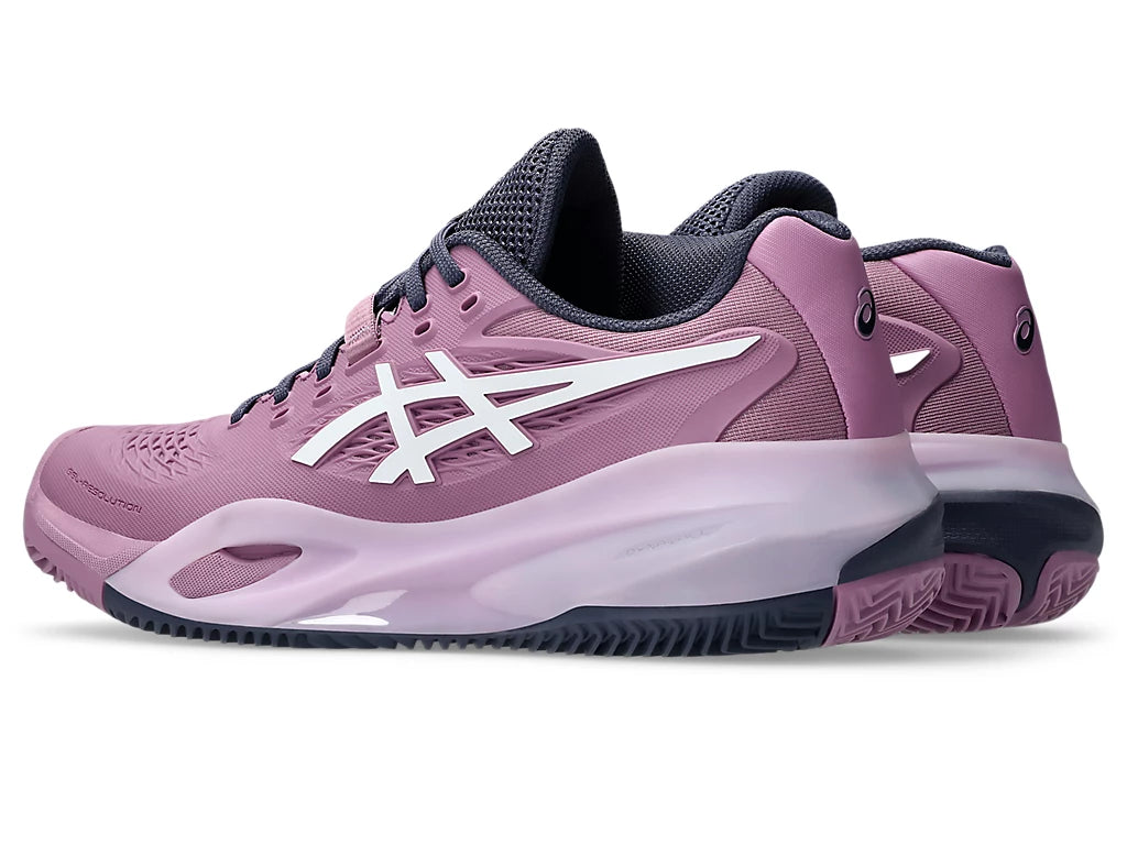 Asics Women's GEL-RESOLUTION X CLAY Tennis Shoes in Ube/White