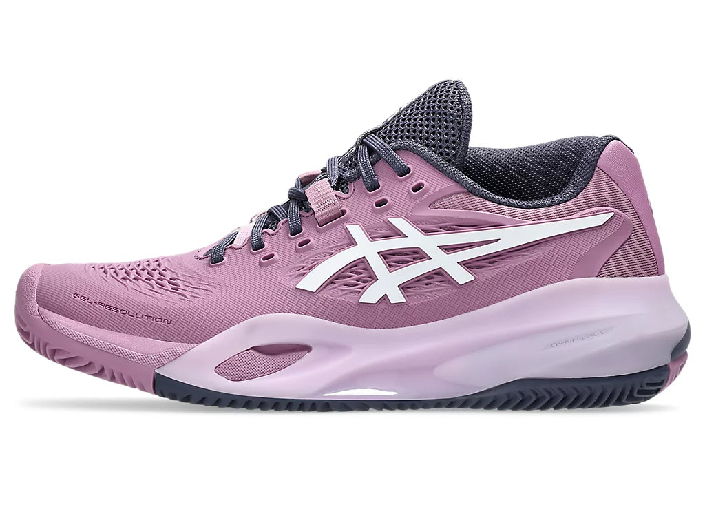 Asics Women's GEL-RESOLUTION X CLAY Tennis Shoes in Ube/White