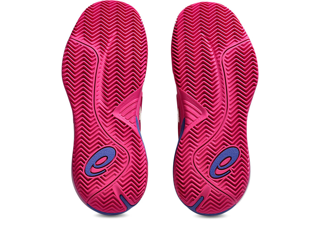 Asics Women's GEL-RESOLUTION X CLAY Tennis Shoes in Bright Rose/Cream