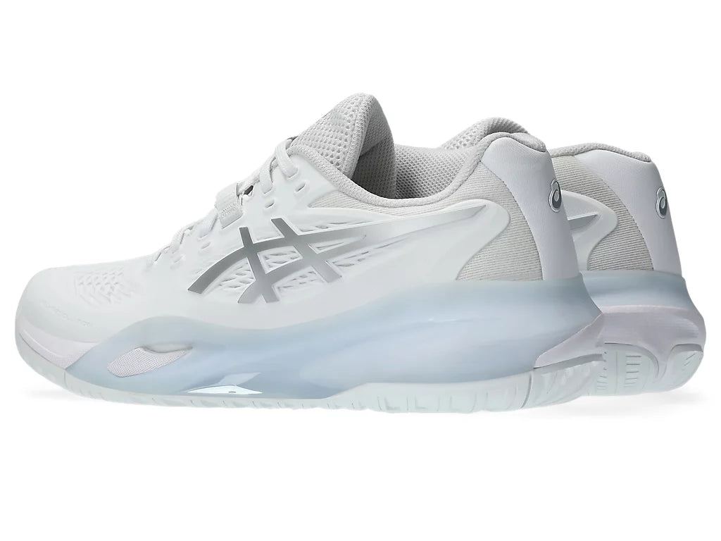 Asics Women's GEL-RESOLUTION X Tennis Shoes in White/Pure Silver