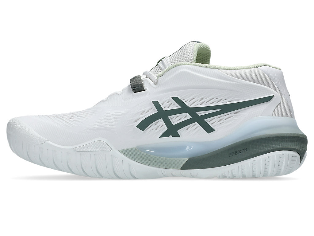 Asics Women GEL-RESOLUTION X Tennis Shoes in White/Monument Blue