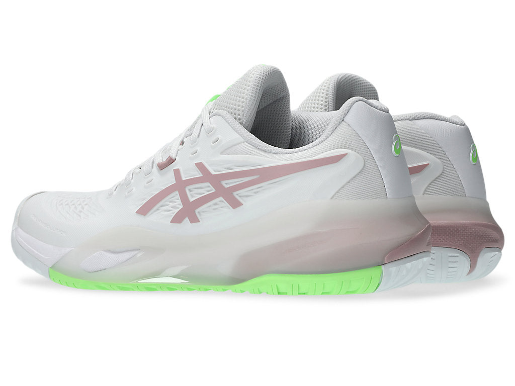 Asics Women's GEL-RESOLUTION X Tennis Shoes in White/Morganite