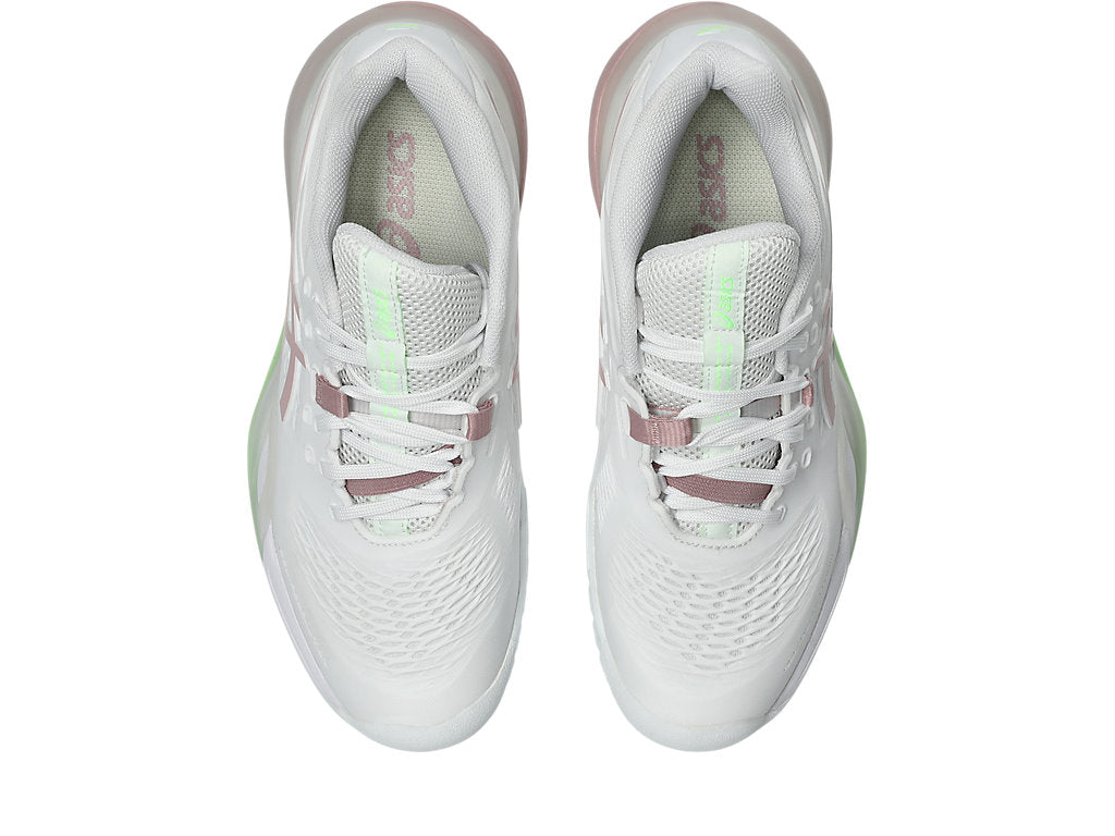 Asics Women's GEL-RESOLUTION X Tennis Shoes in White/Morganite