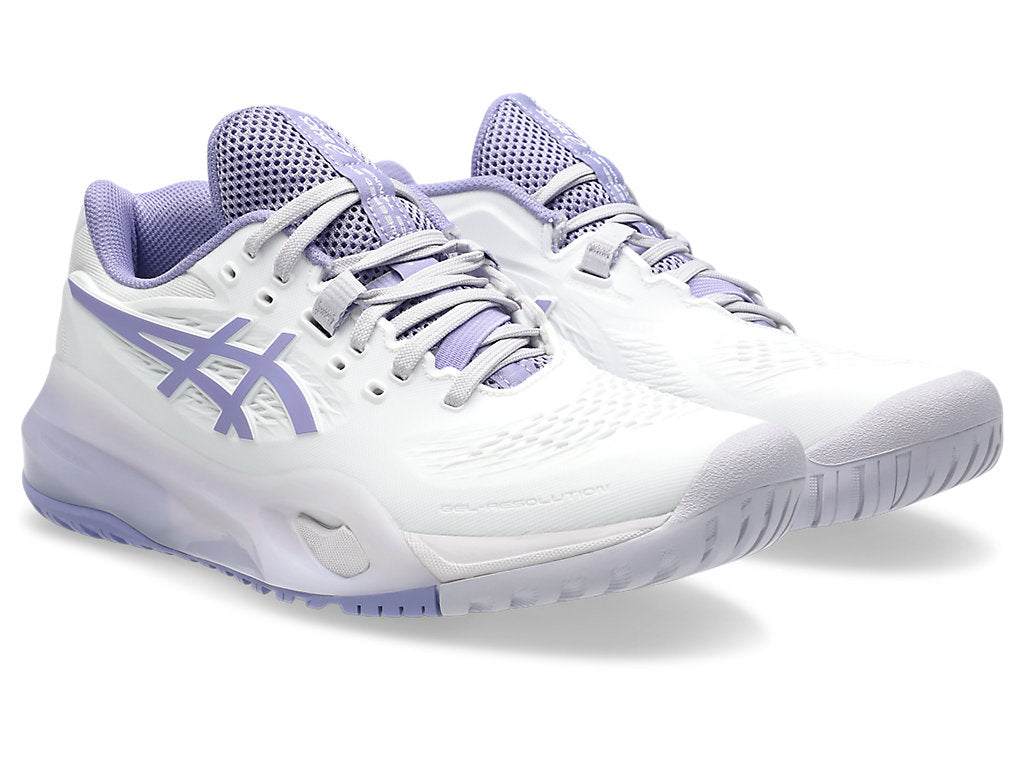 Asics Women's GEL-RESOLUTION X Tennis Shoes in White/Bluebell