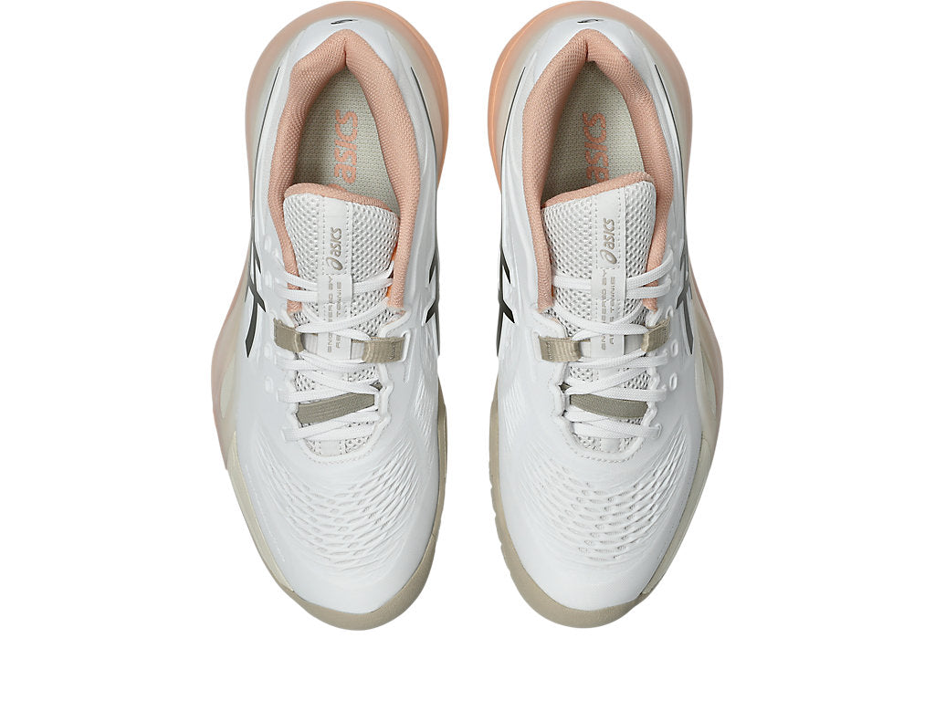 Asics Women's GEL-RESOLUTION X Tennis Shoes in White/Black Coffee