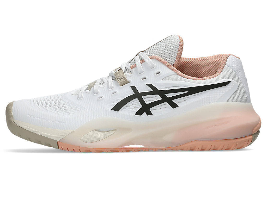 Asics Women's GEL-RESOLUTION X Tennis Shoes in White/Black Coffee