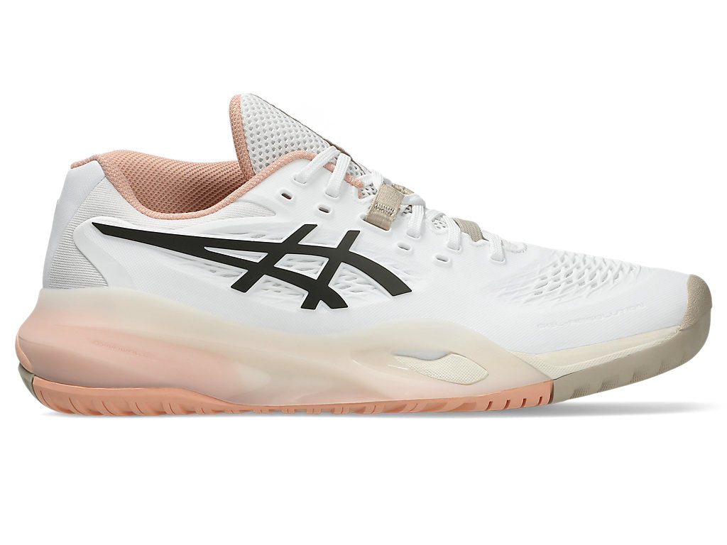Asics Women's GEL-RESOLUTION X Tennis Shoes in White/Black Coffee