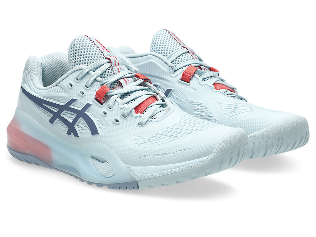 Asics Women's GEL-RESOLUTION X Tennis Shoes in Sky/Grey Blue