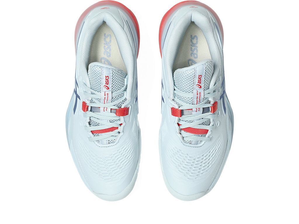 Asics Women's GEL-RESOLUTION X Tennis Shoes in Sky/Grey Blue