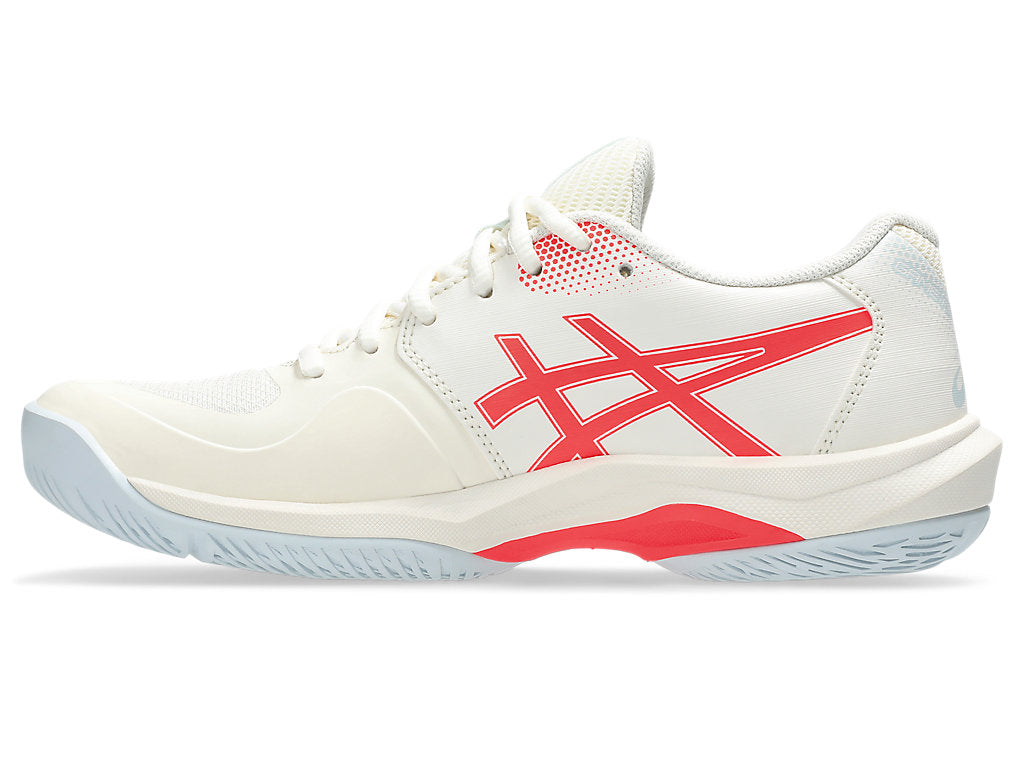 Asics Women's GAME FF PICKLEBALL Tennis Shoes in Cream/Flash Red