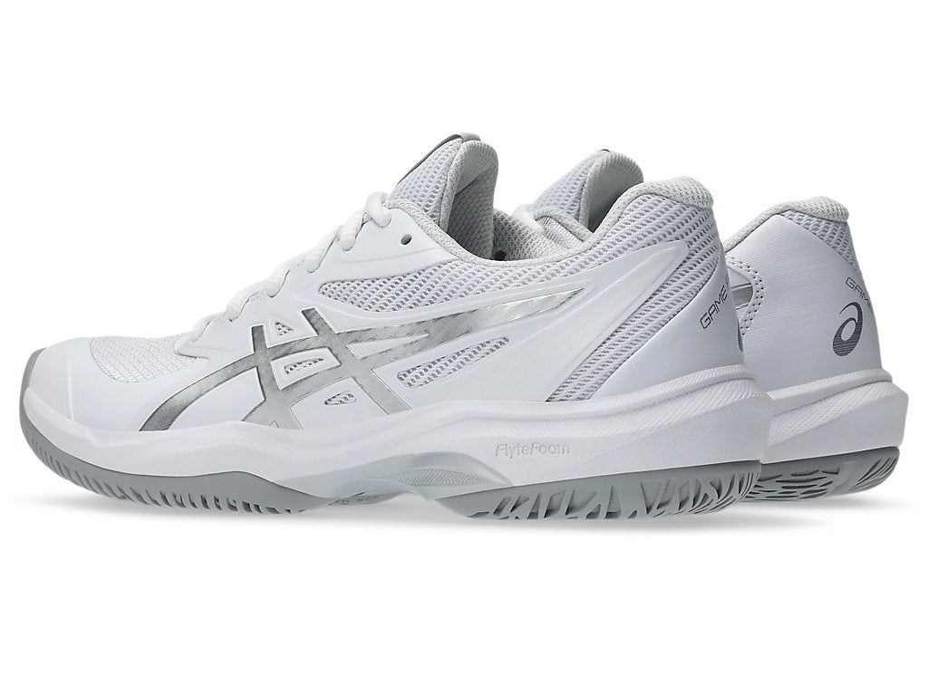 Asics Women's GAME FF Tennis Shoes in White/Pure Silver