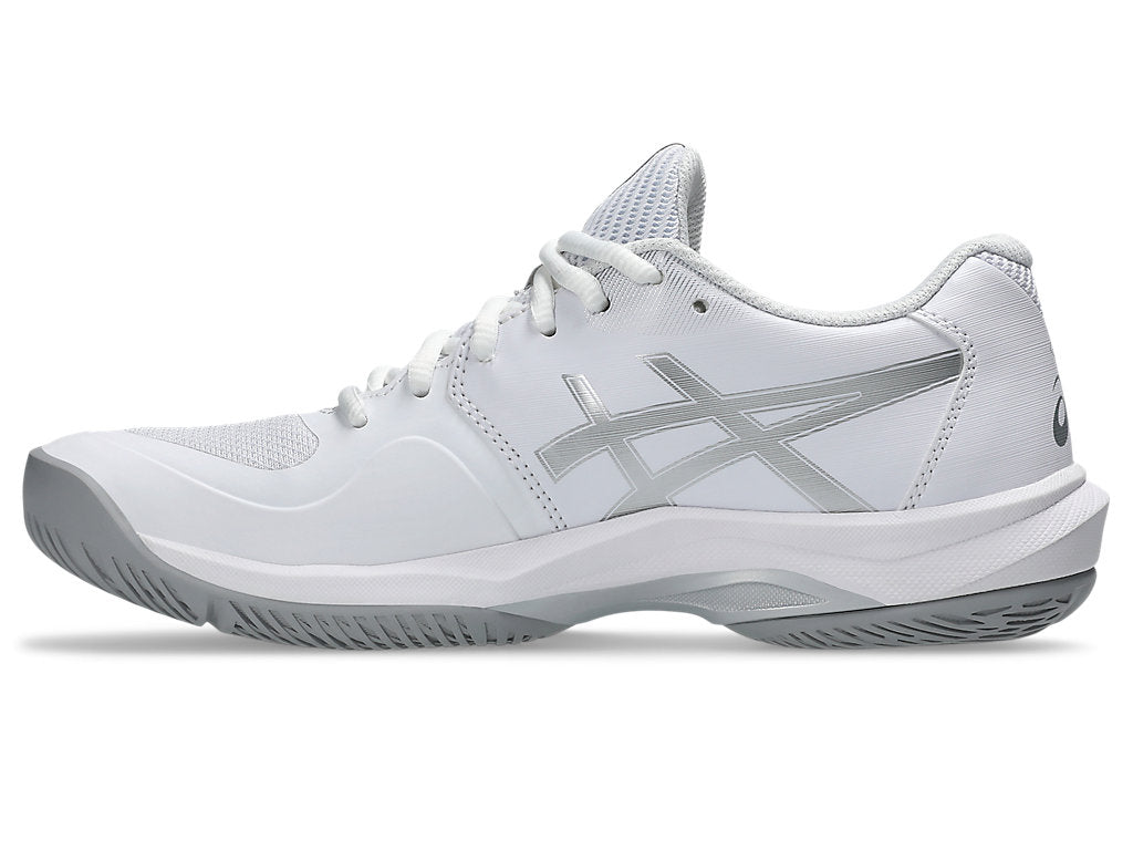 Asics Women's GAME FF Tennis Shoes in White/Pure Silver