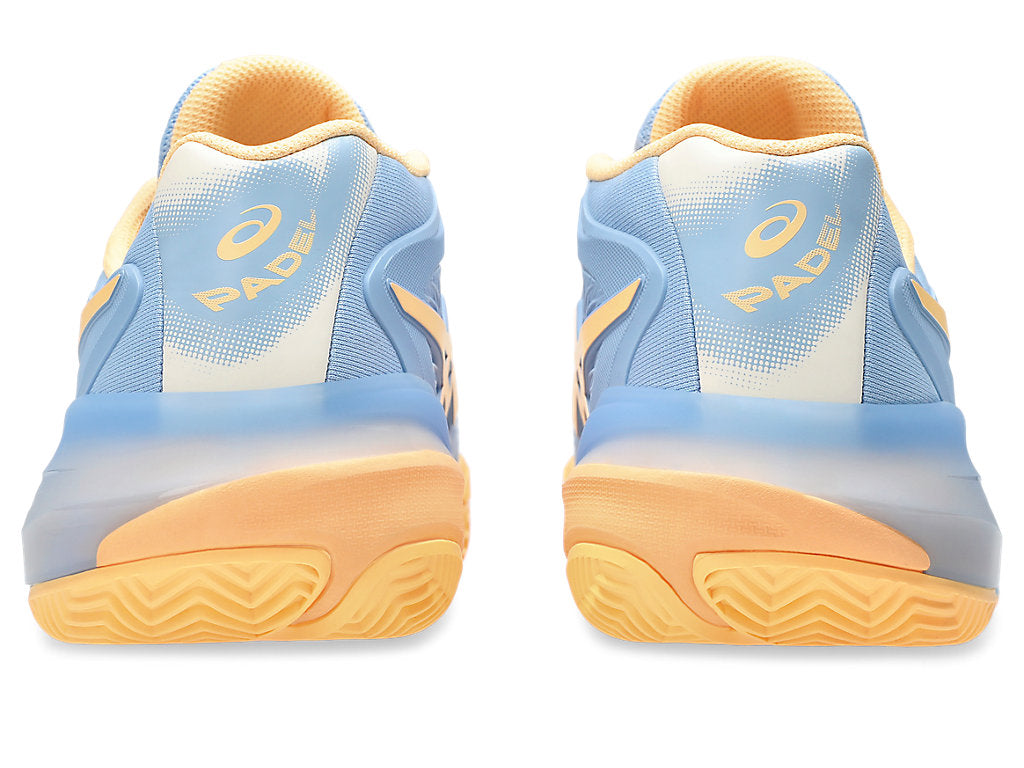 Asics Women GEL-RESOLUTION X PADEL Tennis Shoes in Stone Wash/Orange Glow