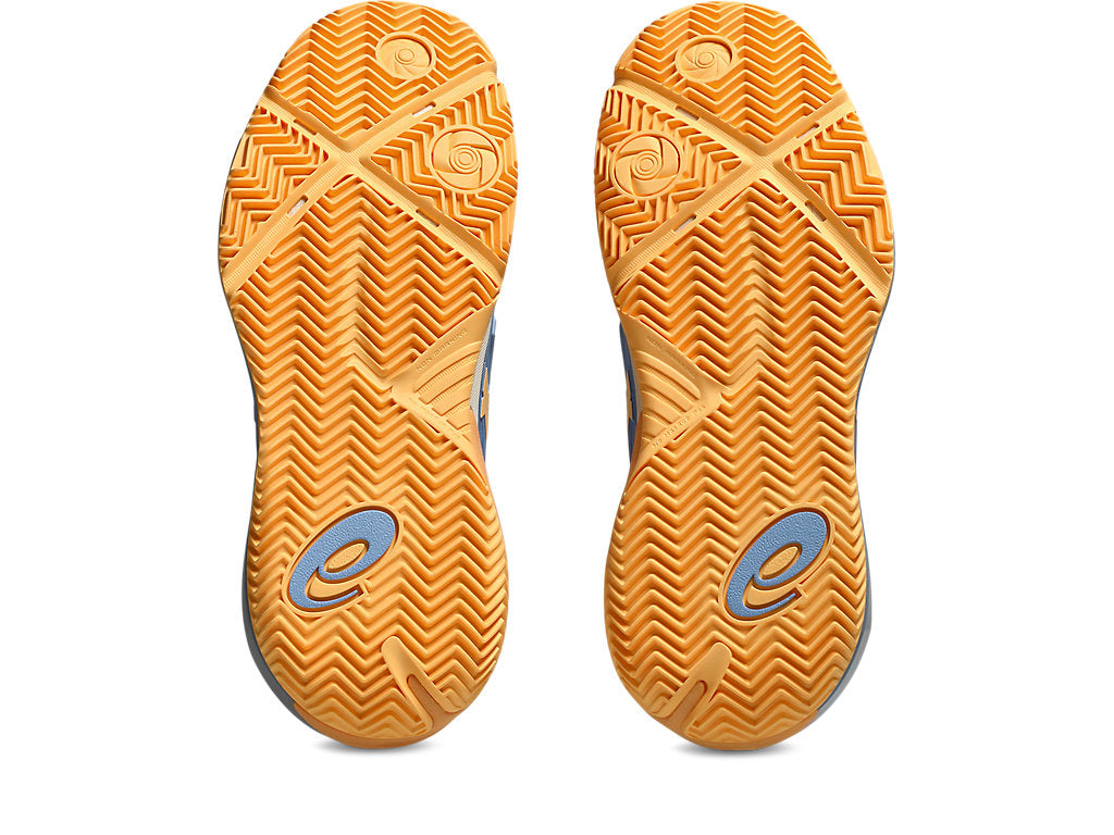 Asics Women GEL-RESOLUTION X PADEL Tennis Shoes in Stone Wash/Orange Glow