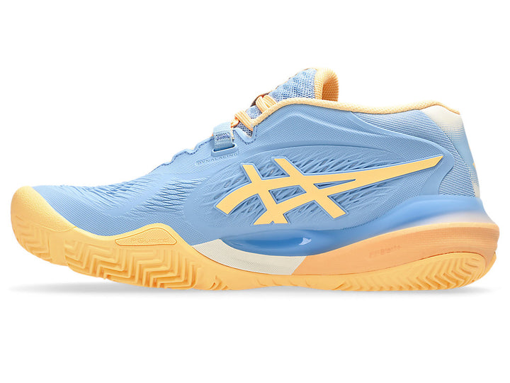 Asics Women GEL-RESOLUTION X PADEL Tennis Shoes in Stone Wash/Orange Glow