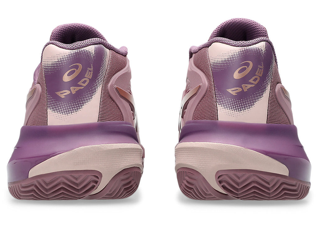 Asics Women GEL-RESOLUTION X PADEL Tennis Shoes in Purple Oxide/Rose Gold