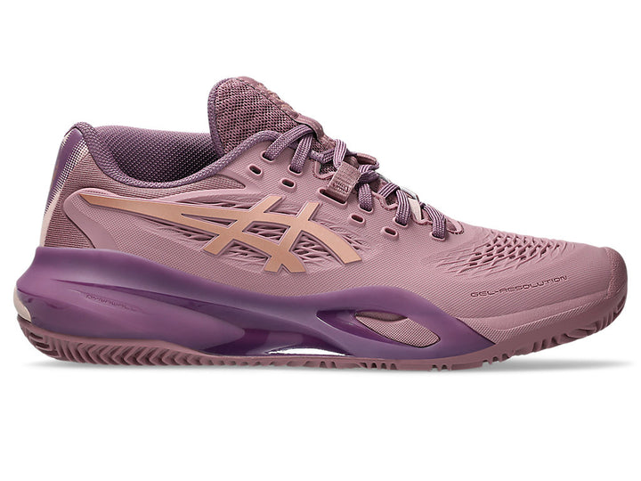 Asics Women GEL-RESOLUTION X PADEL Tennis Shoes in Purple Oxide/Rose Gold
