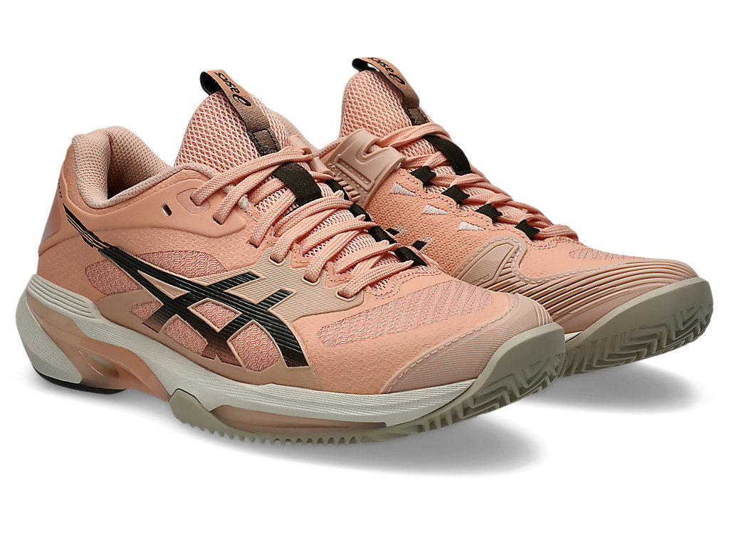 Asics Women's SOLUTION SPEED FF 4 CLAY Tennis Shoes in Cantaloupe/Black Coffee
