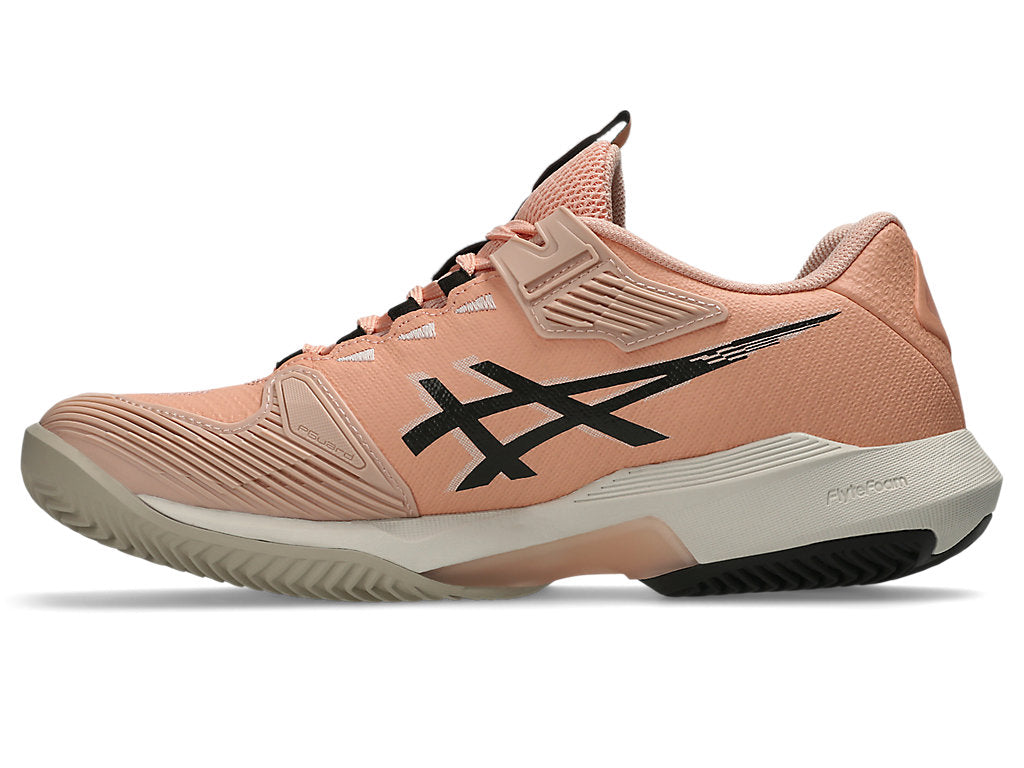 Asics Women's SOLUTION SPEED FF 4 CLAY Tennis Shoes in Cantaloupe/Black Coffee