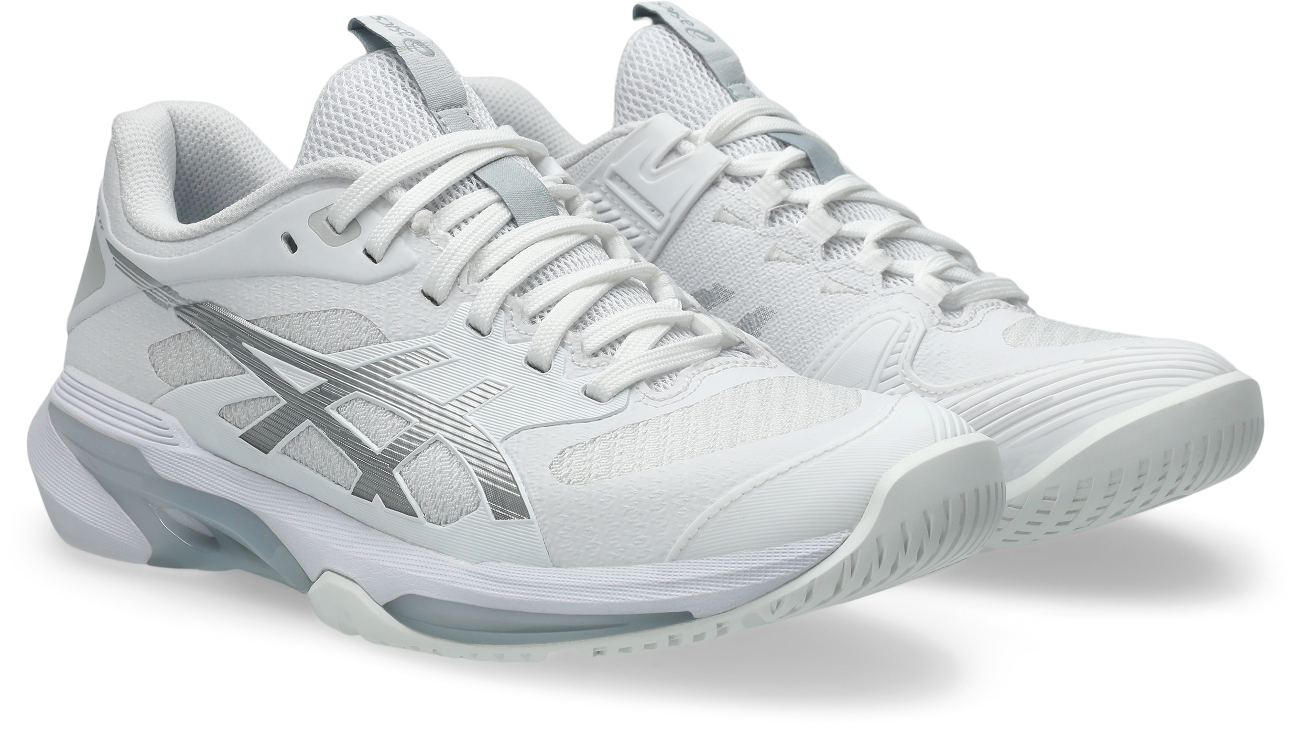 Asics Men's SOLUTION SPEED FF 4 Tennis Shoes in White/Pure Silver
