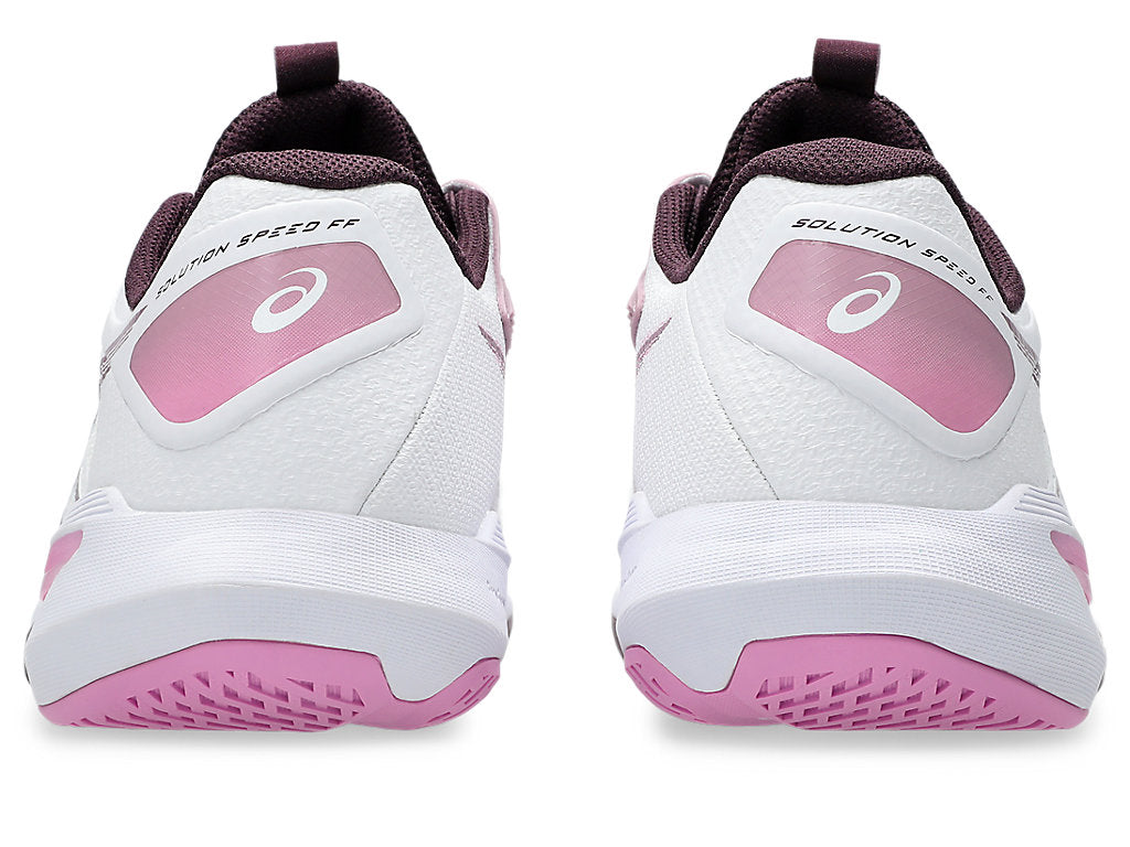 Asics Women's SOLUTION SPEED FF 4 Tennis Shoes in White/Dusty Mauve