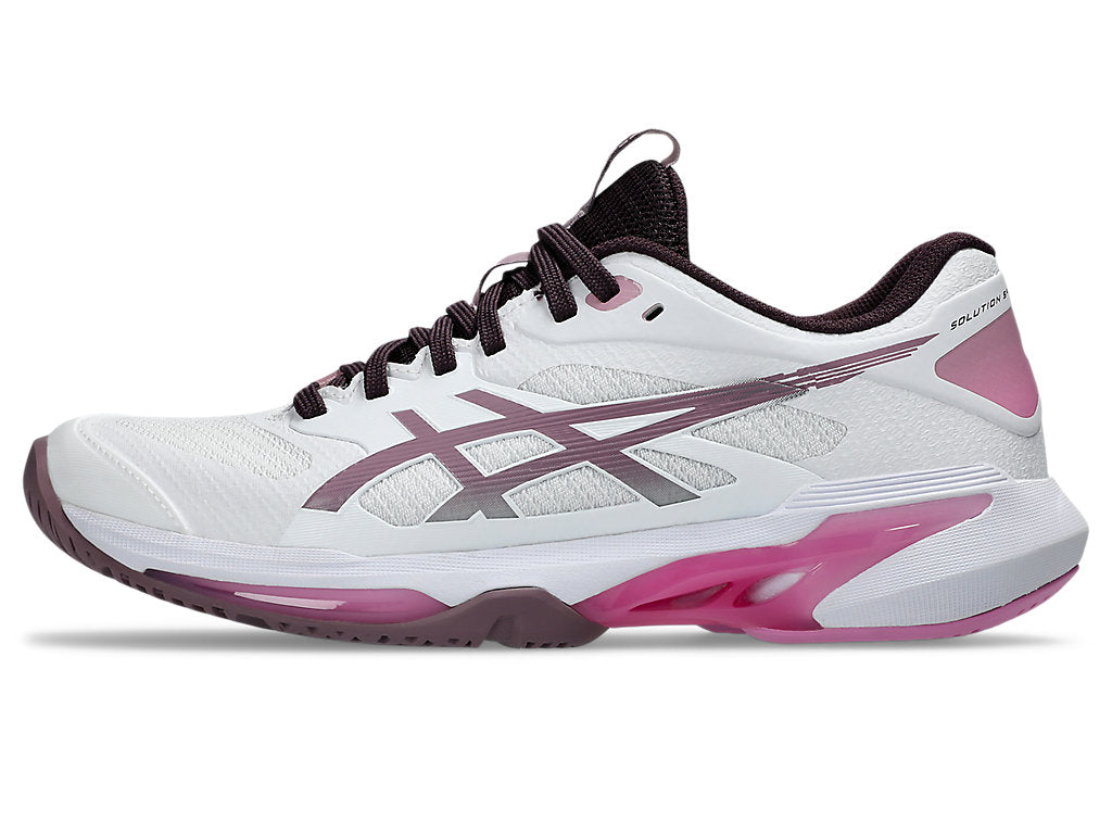Asics Women's SOLUTION SPEED FF 4 Tennis Shoes in White/Dusty Mauve