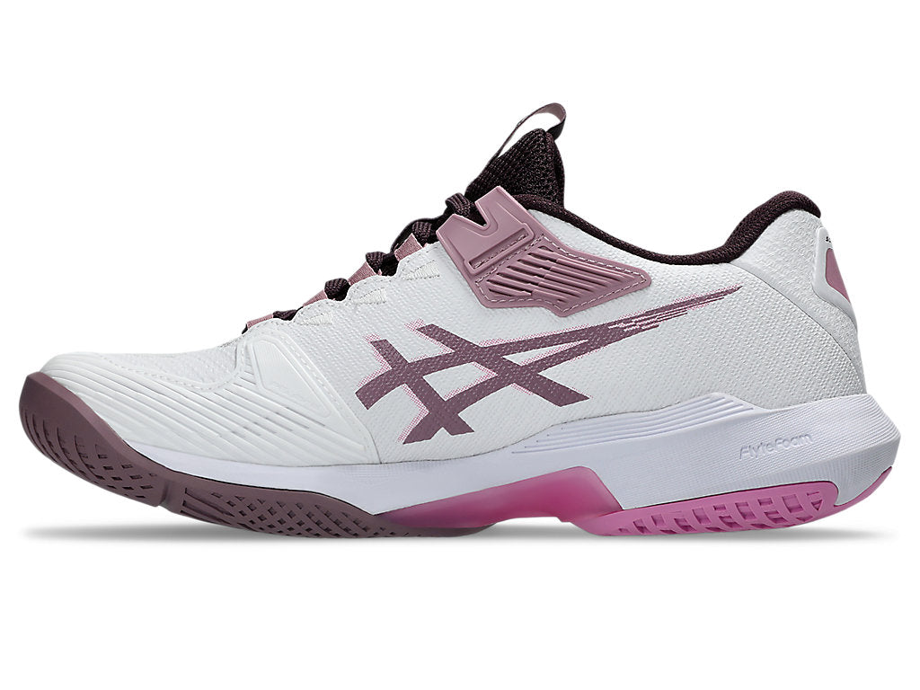 Asics Women's SOLUTION SPEED FF 4 Tennis Shoes in White/Dusty Mauve
