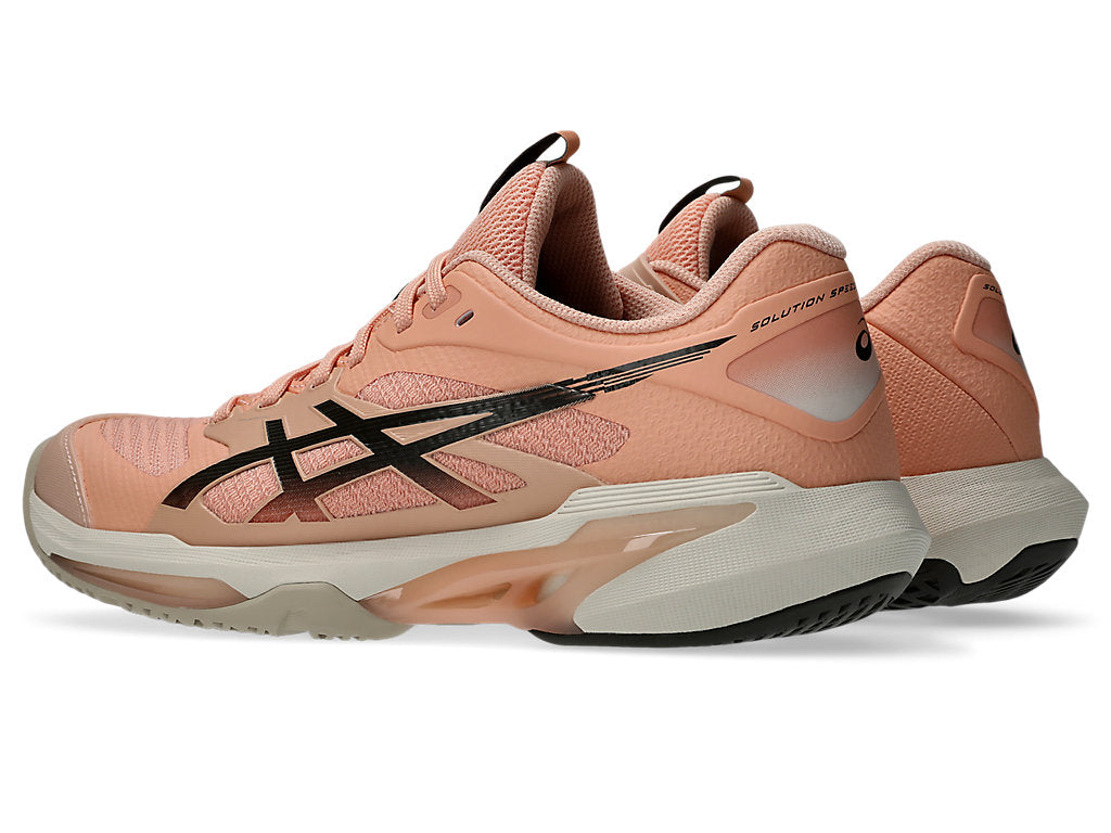 Asics Women's SOLUTION SPEED FF 4 Tennis Shoes in Cantaloupe/Black Coffee